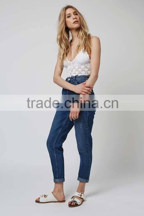 2016 Women Hand Crochet Tie-Front Bralet HSS3038