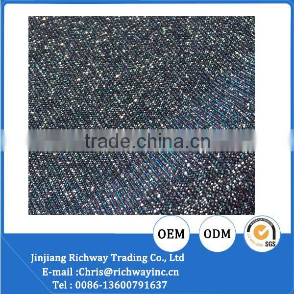 good quality shinny glitter material shoes upper fabric