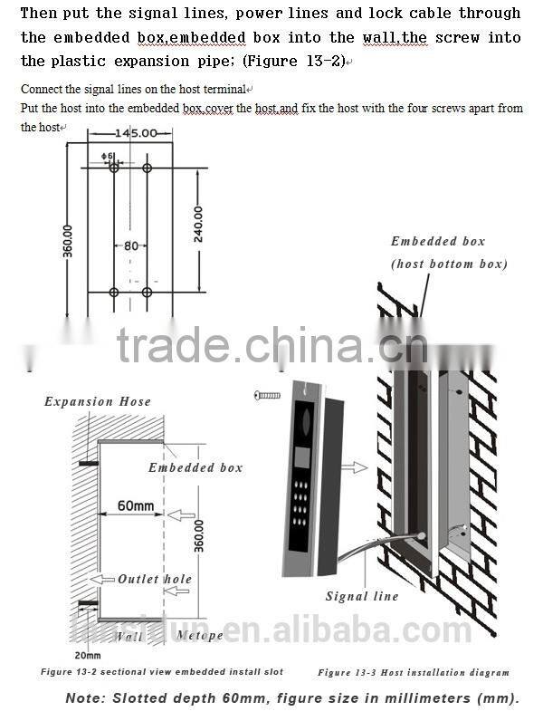 touch screen video intercom door phone