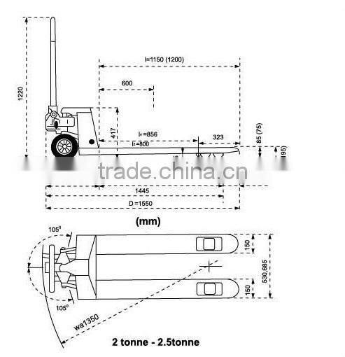Hebei factory hand manual forklift, diesel forklift 1000kg-3000kg