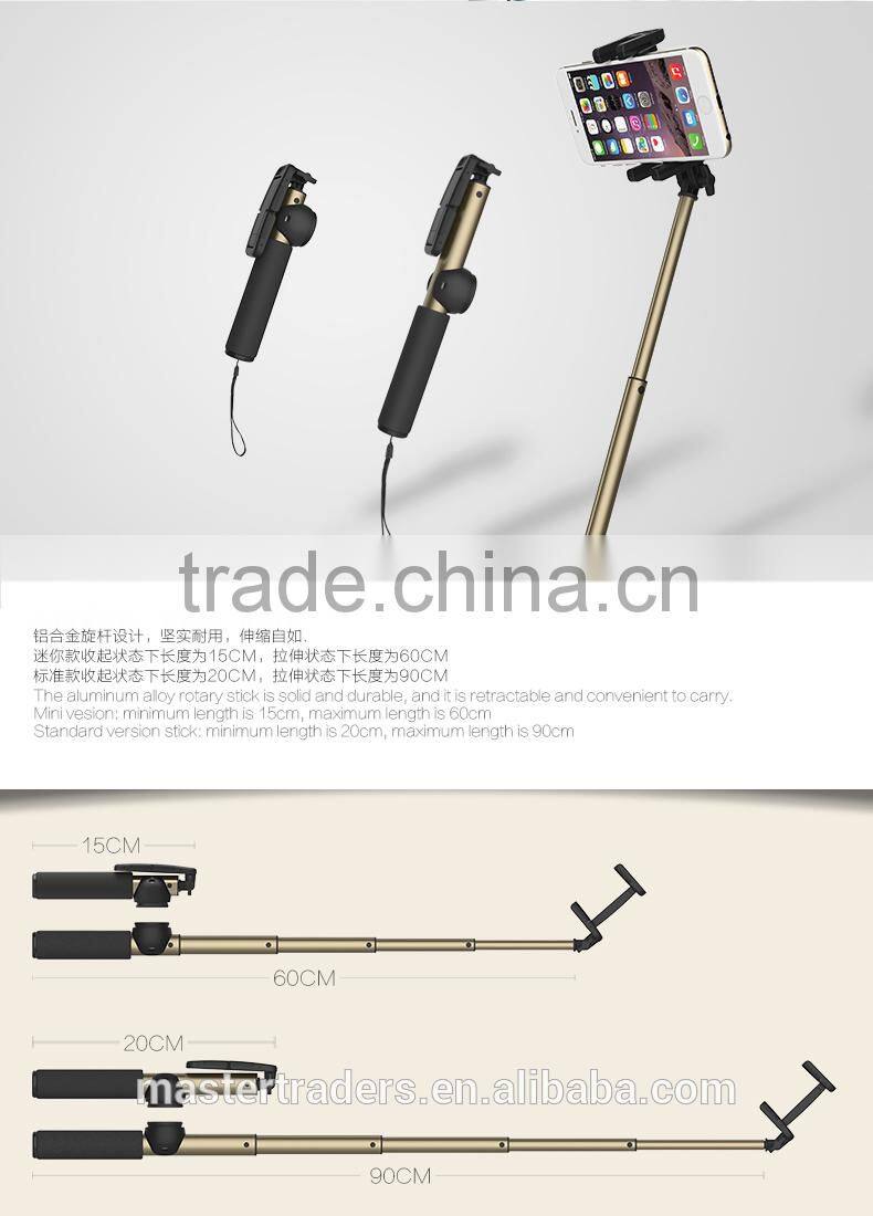 Original Rock Bluetooth Handheld Monopod II 90CM Self-timer Remote Shutter Control Mount For Below 6 Inch Mobile Phone MT-3367