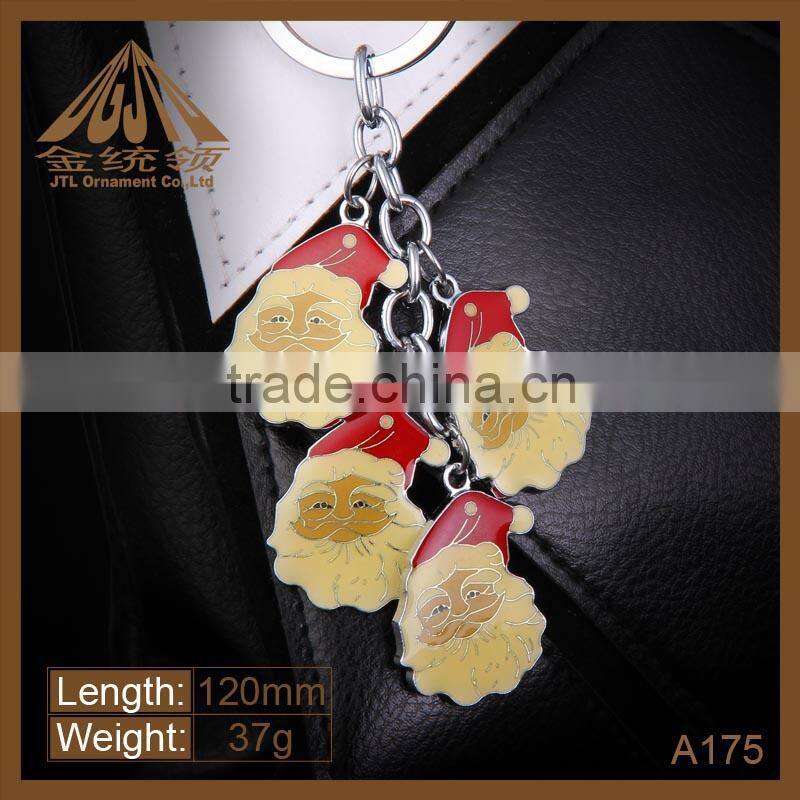 Fashion metal father christmas key chain