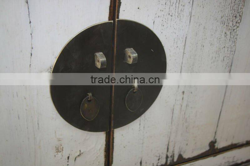 white distressed antique sideboard cabinet