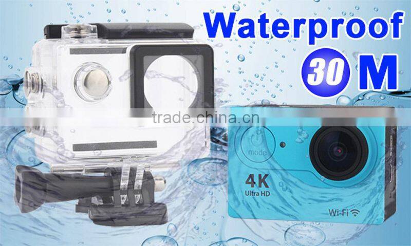HD 4K Video 170degrees Wide Angle Sports action Camera 2-inch Screen4K 25fps/ 2.7K 30fps/ 1080P 60fps wifi sport Cam