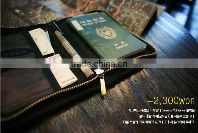 wholesale Waterproof durable carbon fiber leather passport holder