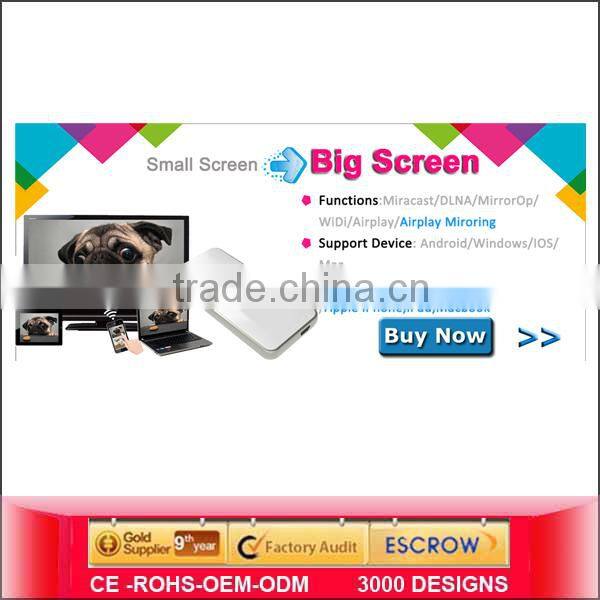 SU Hot Selling EZcast dongle Miracast DLNA Airplay Mirroring WiFi dongle chromecast factory price wifi dongle sim card