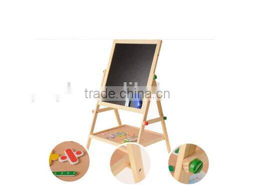 Promotional advertising wooden kids blackboard double-sided magnetic black board