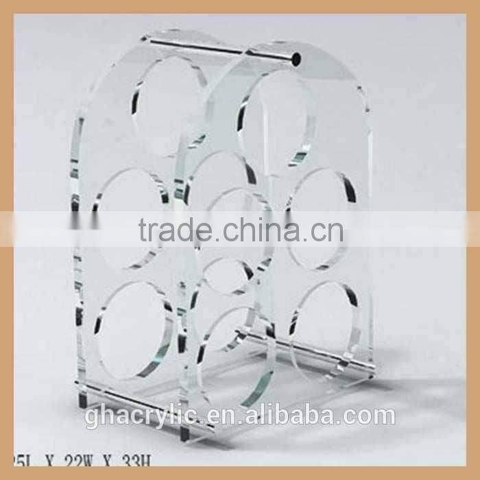 GH-W010 round bottle shape wine rack, reindeer wine bottle rack