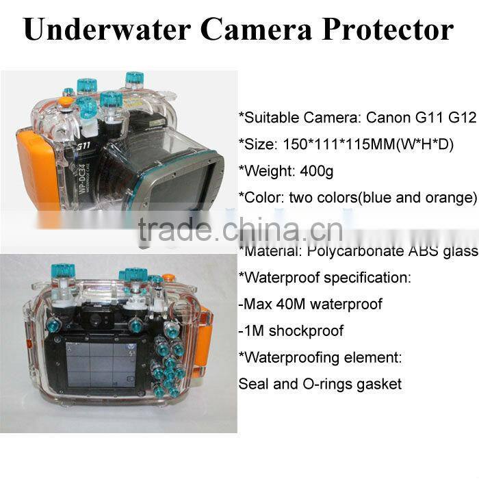 40M/130ft Diving Camera Case Underwater Waterproof Camera Housing Casing Hard Bag Diving Equipment for Canon