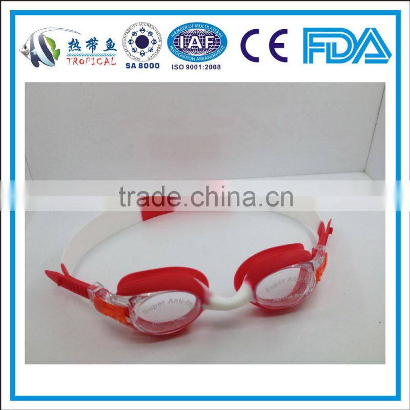 Hot sale junior cute swim goggles, professional kids swimming goggles,fun swim goggle