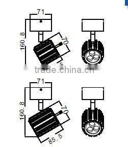 High Power LED Spot Light 3w/9w