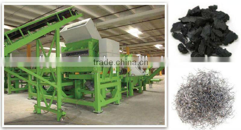 Used Tire Shredder Machine in Tyre Recycling Plant for Rubber Chips