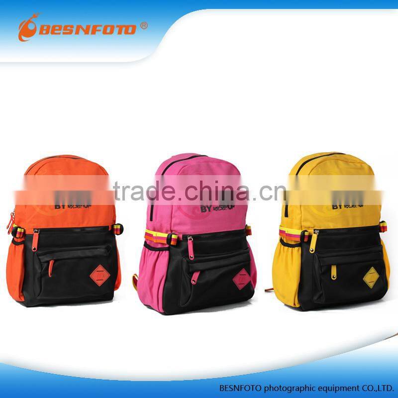 Pink Jacquard Laptop Bag Sports Backpack for School, Daily Use or Travelling