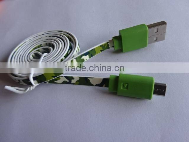2015 Innovative Products New Style camouflage micro usb cable