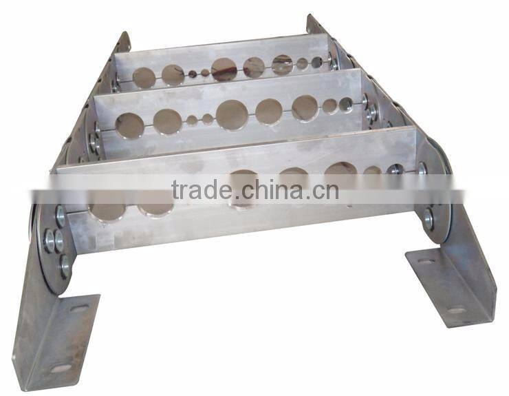 Strong Reusable Serviceable Perforated Steel Drag Chain For Apparatus