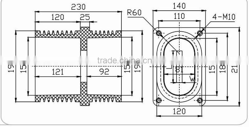 12kV Epoxy Resin Wall Bushing Insulator