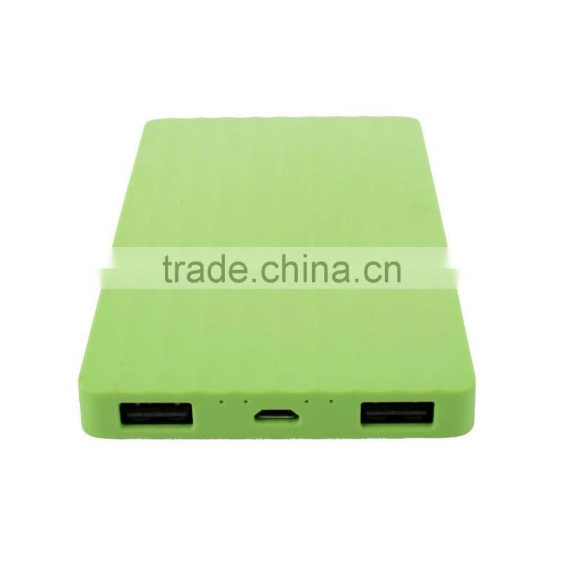 4000 mah battery 5v , factory price slim portable mobile charger for samsung