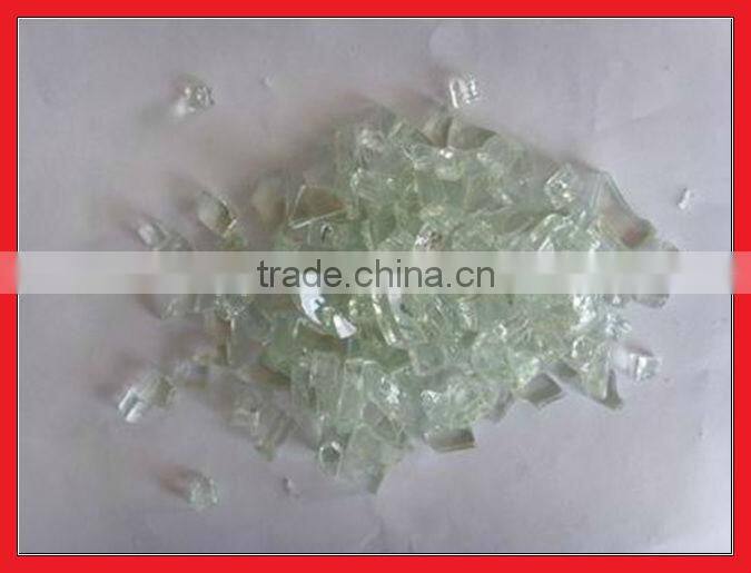 Blue color fire pit glass decoration