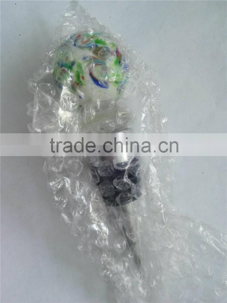 Popular colorful glass ball shape Bottle Wine Stopper