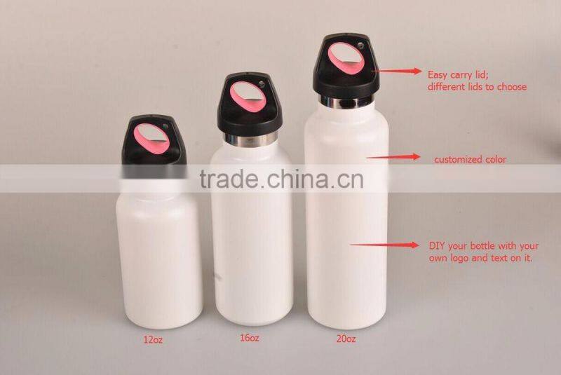 Everich Standard Mouth Double Wall Vacuum Stainless Steel Sports Bottle