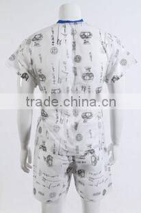 Disposable pp non woven sanua clothing, sauna suits, disposable bathrobe