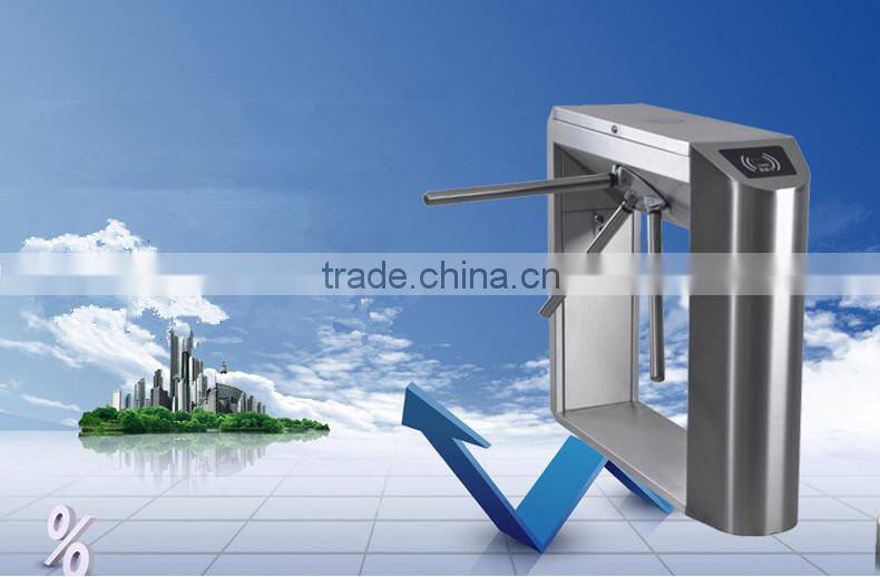304 stainless steel RS485 communication connection three-pole turnstile optical tripod barrier with direction indicator
