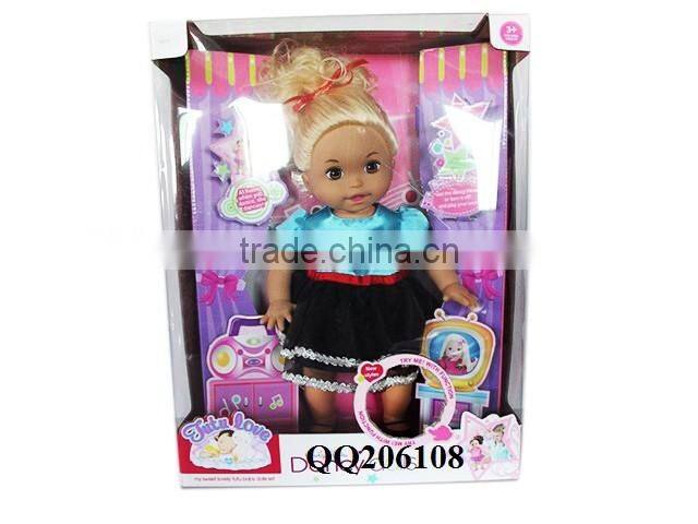 16 inch Beautiful Baby Doll Kids Doll Toy Dancing toy Doll With Music and Sound