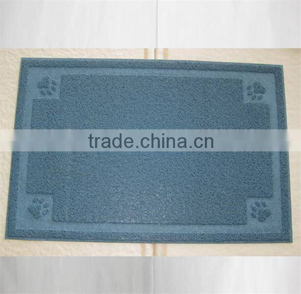 Square shape Pet litter mat for cats/PVC mat/ litter catcher mat China wholesale pet accessories