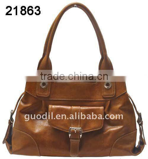 TOP FASHION! 2012 the hot design Name Brand lady genuine leather handbags