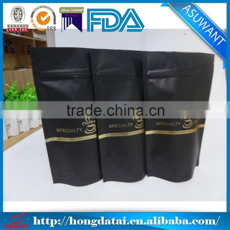 matte black aluminum foil print zip lock bags