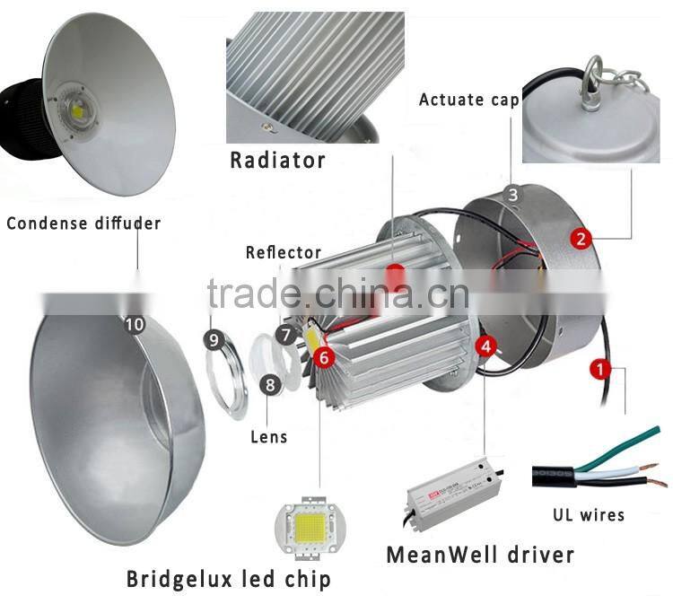 UL cUL E361401 100W LED High Bay Light with 3 Years Warranty