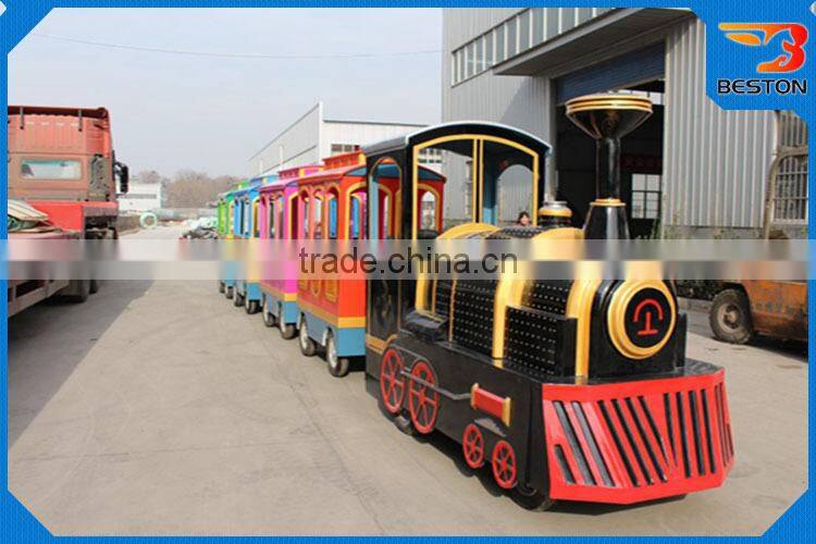 Diesel & Electric trackless tourist road train Professional manufacturer
