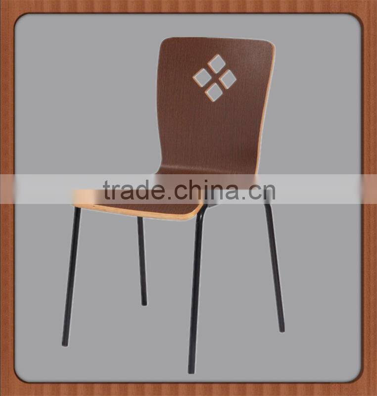 Dining table set with bentwood stainless dining chair