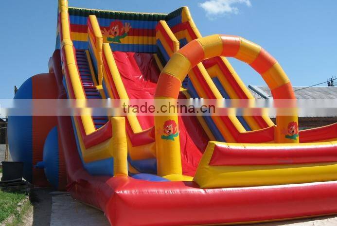 hot sale giant inflatable colourful slide game for kids