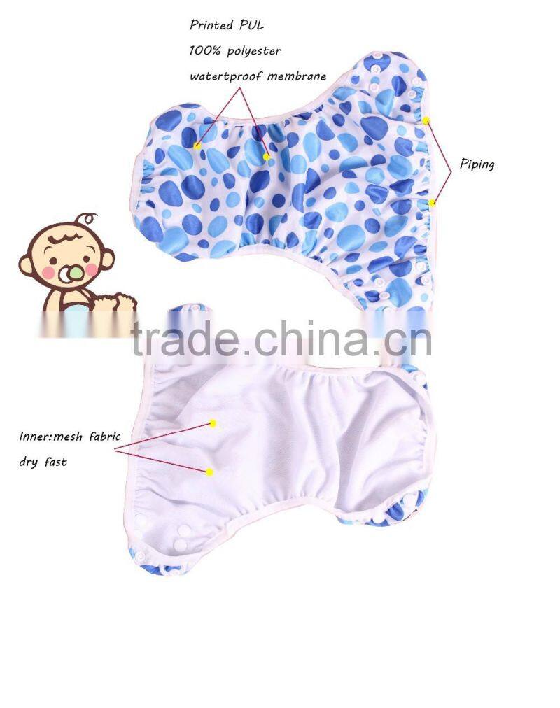 100% polyester wholseale reusable high quality happy flute swim diaper /pant