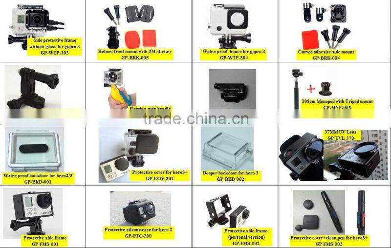 Telesin Professional gopro lens for gopro hero 3 +accessories