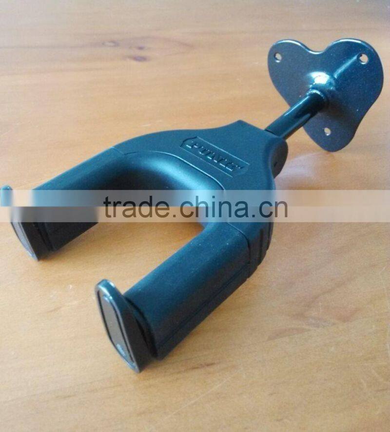 Locking Type Short Guitar Wall Hanger Pothook Made of Metal/Wood