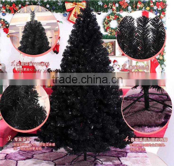 10' black color Shining Garland Christmas Tree