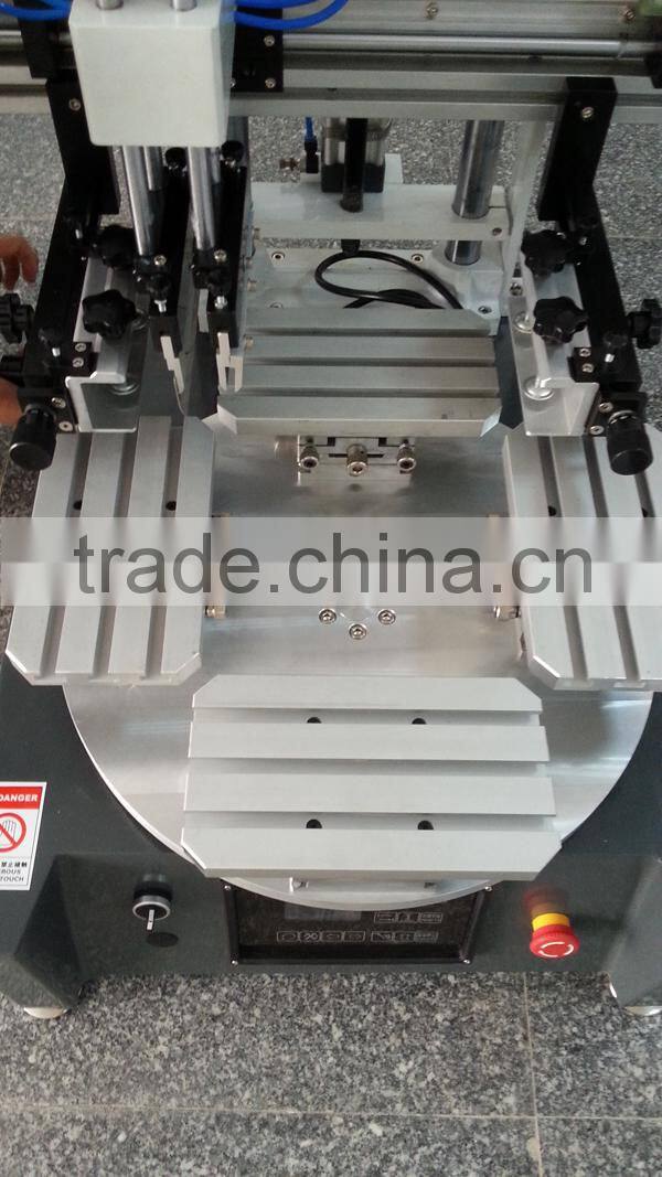 Mini desktop 4 workstation T-slot screen printing machine GW-2030RS