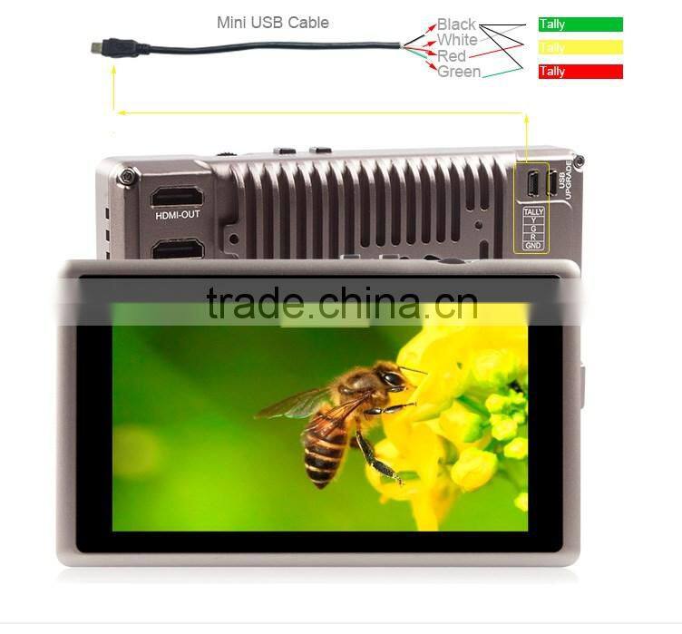 Small and portable 5.5 inch tft display high resolution 1920x1080 on-camera field screen full hd dslr lcd monitor