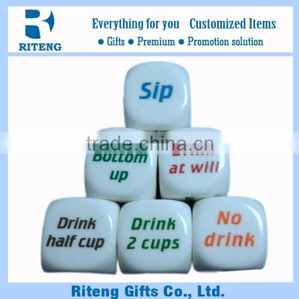 China Low Price Acrylic Blank Cube Dice