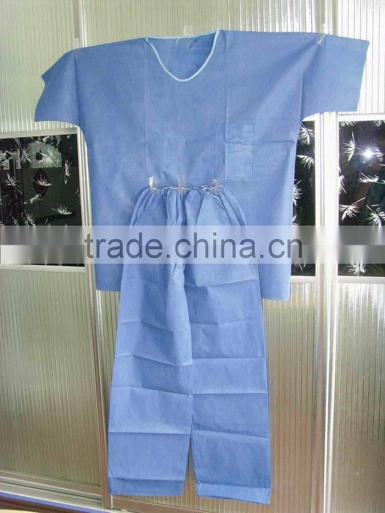 disposable visitor coat front four button