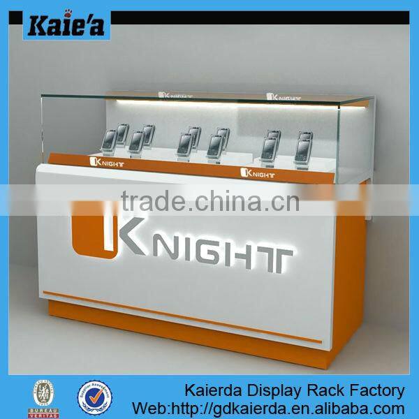 glass display showcase/glass store mobile phone display showcase/glass display cabinet showcase