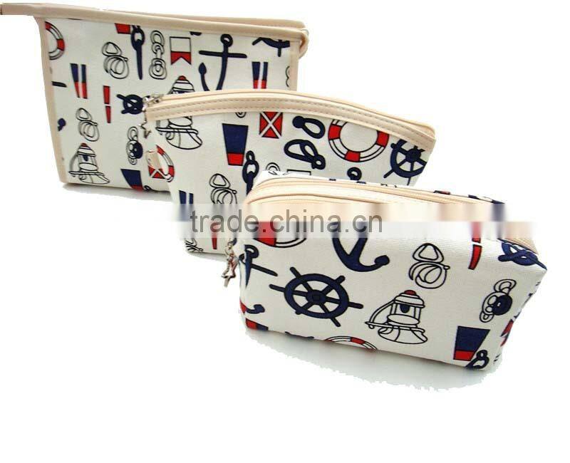 Promotional canvas cosmetic travel bag made in Guangzhou China
