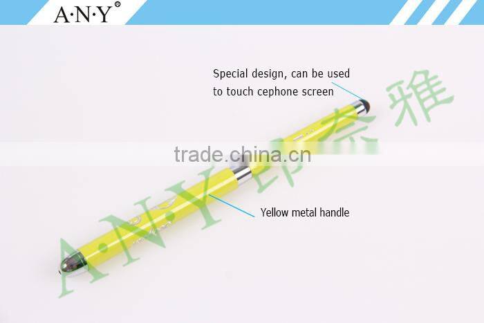 ANY Professional Nail Beauty Design Gel Nail Brush With Metal Handle Special End Can Touch Phone Screen