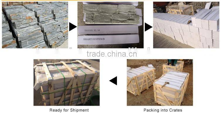 CS039 golden stacked cladding stone culture stone /5 Strip rectangle 60x15 ledge stone venner