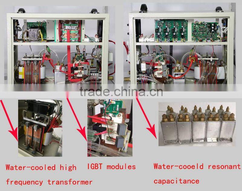 Hot seller CE certificated 25kw high frequency induction stainless steel casting machine
