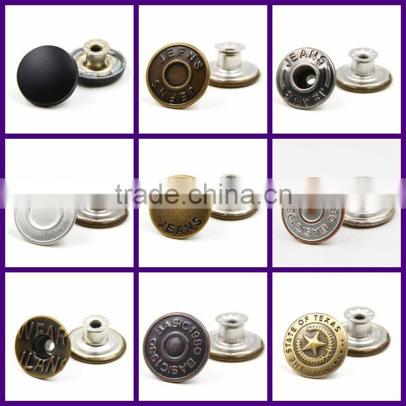 Round letters carving logo carved snap button jewelry