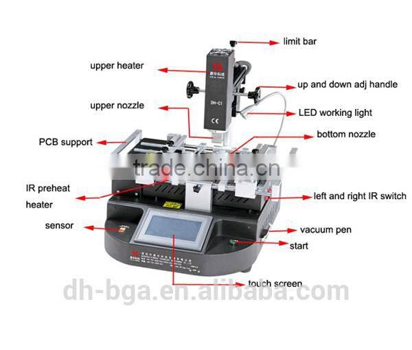 Dinghua DH-C1 bga rework station/ equipment/ machine for SMD/ SMT reparing