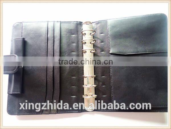 leather book cover with zipper